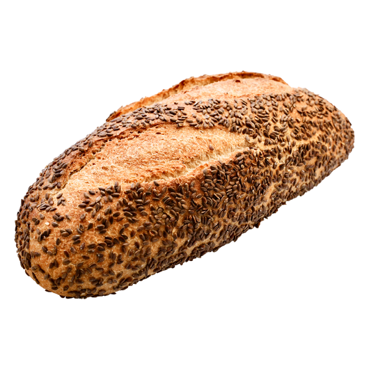 Pan oval ecológico integral con lino 500 g_0