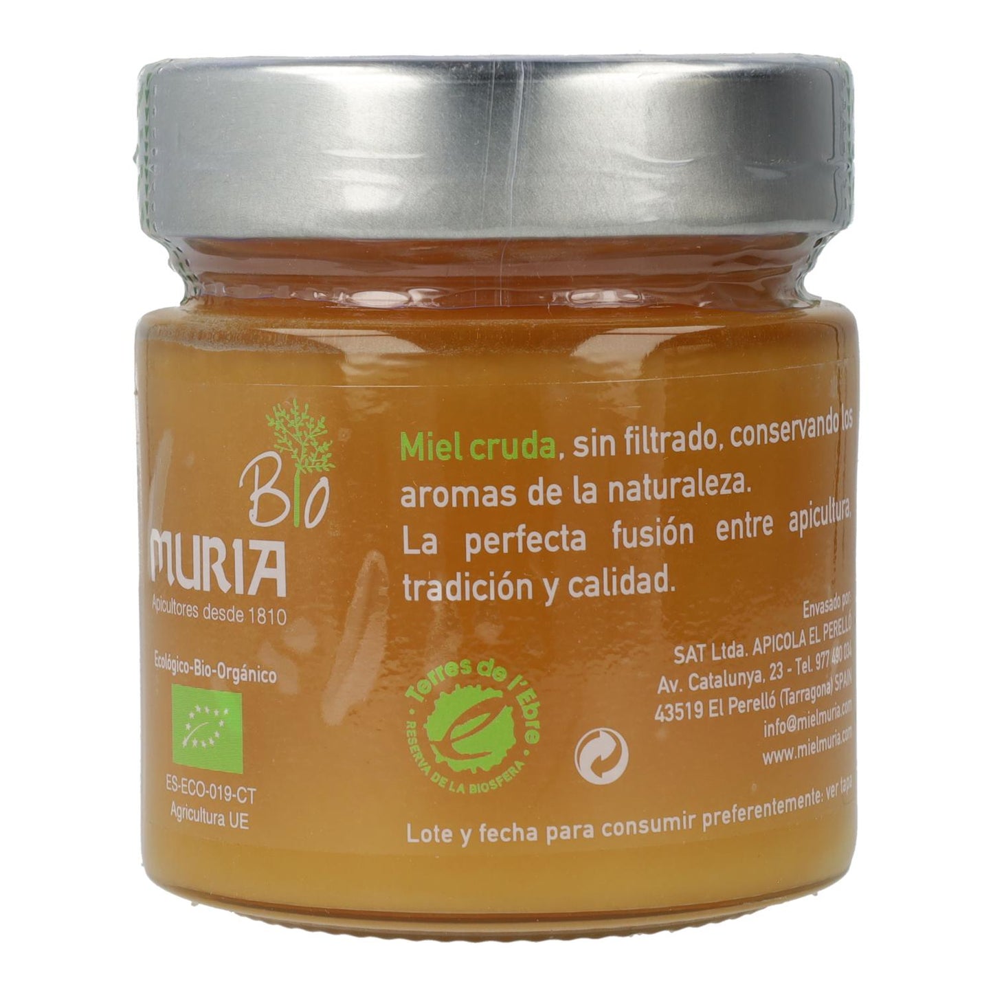 Miel de mil flores Cruda Bio Muria 320 g