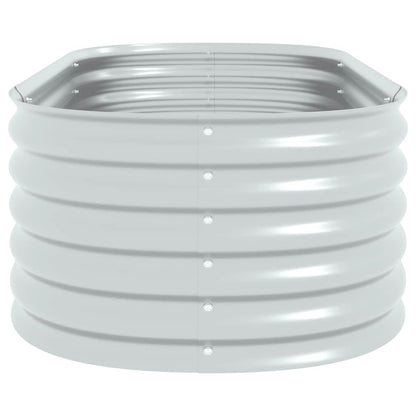 Arriate De Acero Galvanizado Plateado 160x80x44 Cm_5