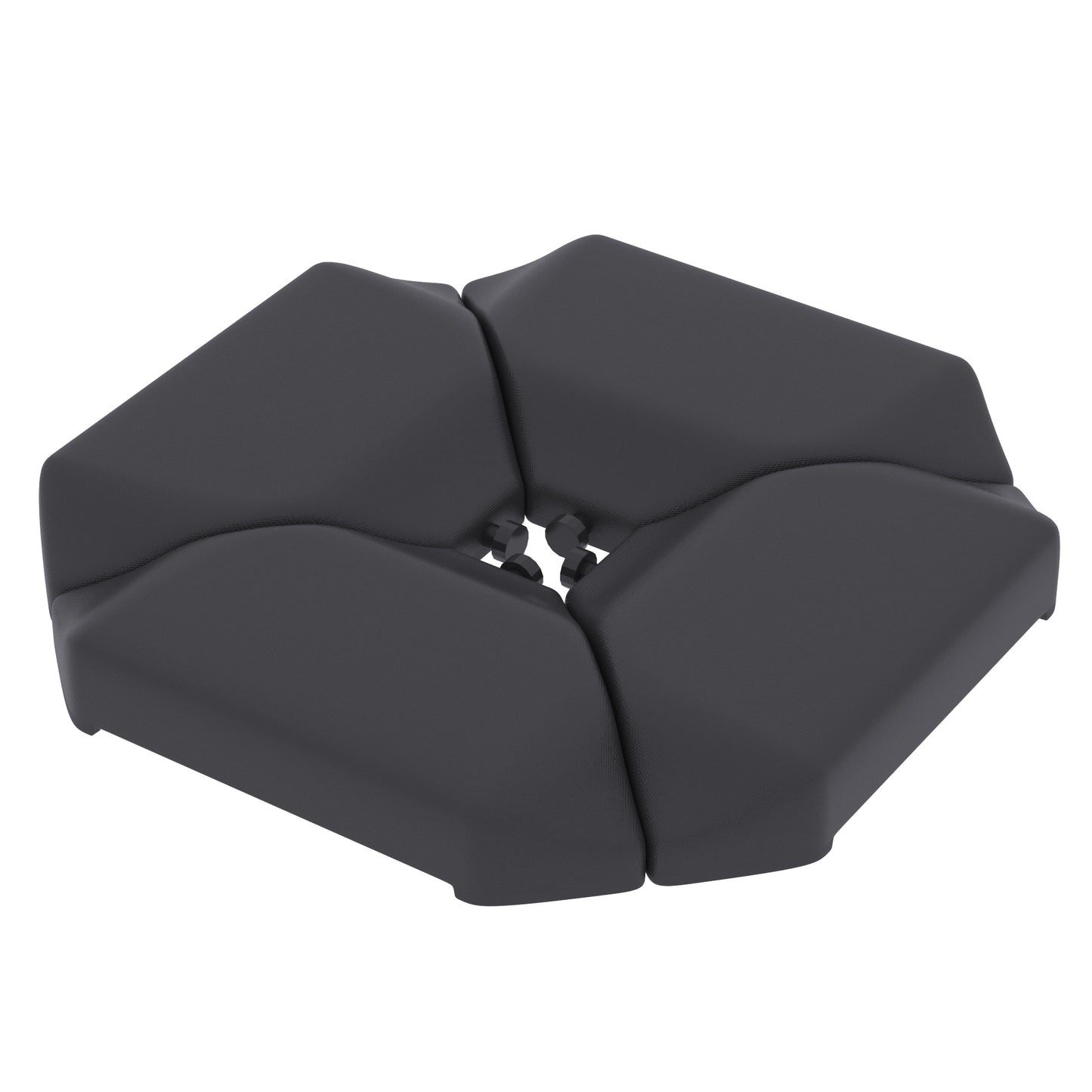 Outsunny Base De Sombrilla Cantilever 4 Piezas Rellena Agua 77 Kg O Arena 100 Kg_0