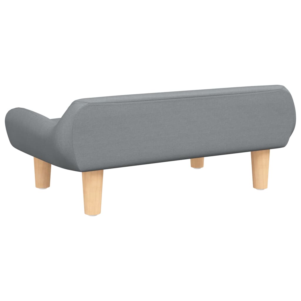 Cama Para Perros De Tela Gris Claro 70x40x24 Cm / Vetonek_1