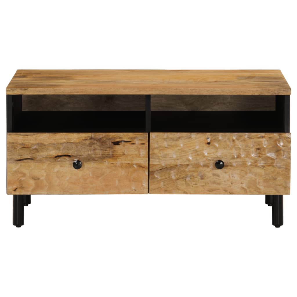 Mesa De Centro De Madera Maciza Mango 80x54x40 Cm_3