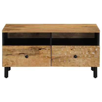 Mesa De Centro De Madera Maciza Mango 80x54x40 Cm_3