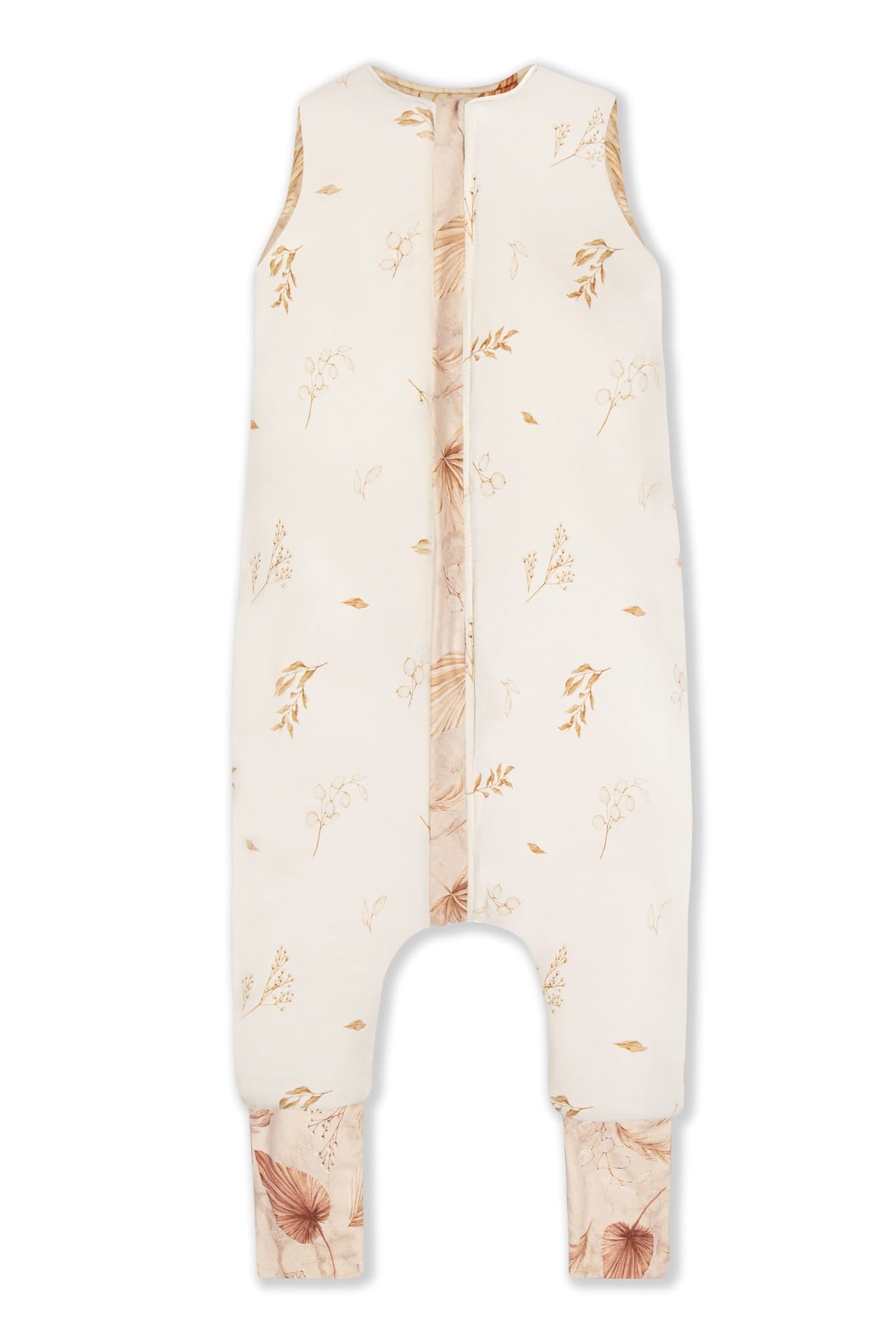 Saco De Dormir Con Pies Reversible T-s Jersey Algodón Bohemian Sand-bohemian Botanic