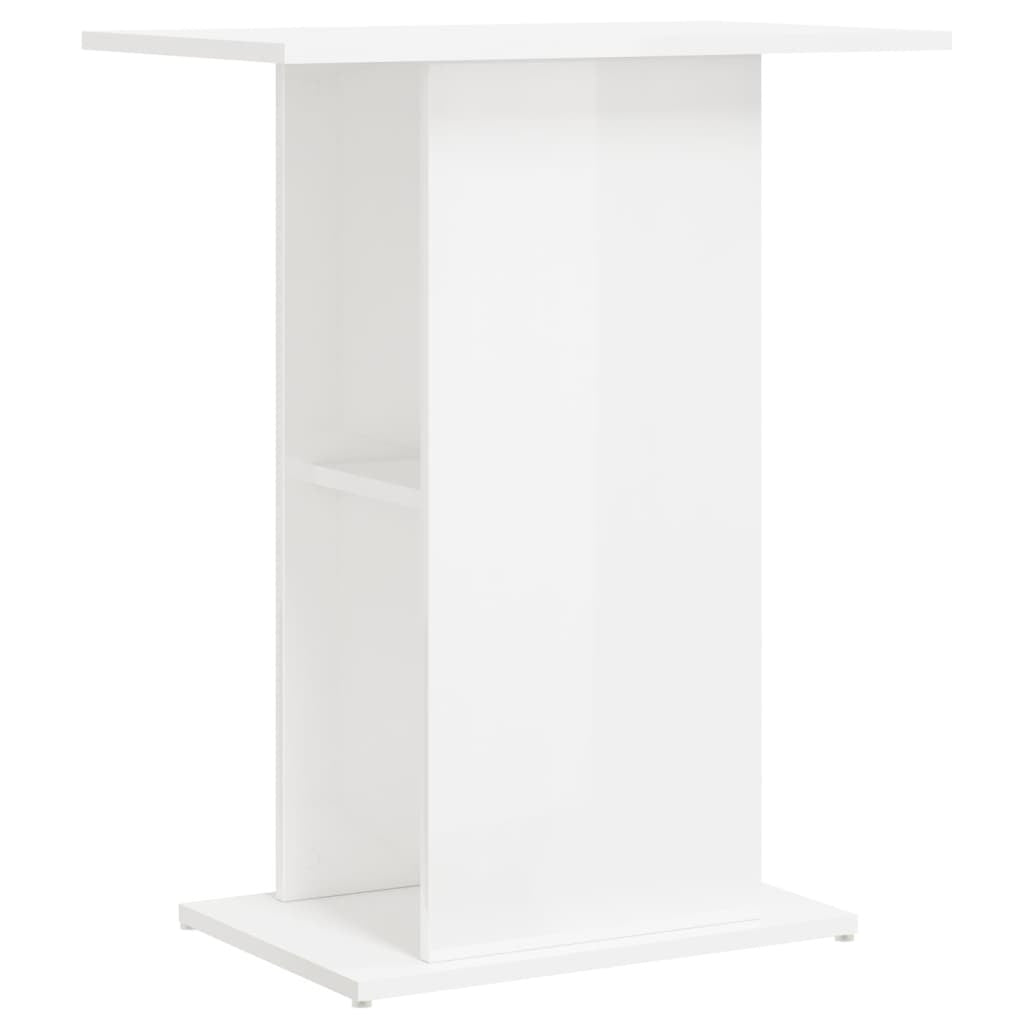 Vidaxl Soporte Acuario Madera Ingeniería Blanco Brillo 60,5x36x72,5 Cm_0