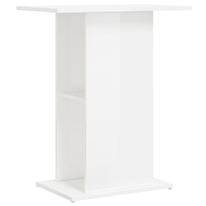 Vidaxl Soporte Acuario Madera Ingeniería Blanco Brillo 60,5x36x72,5 Cm_0