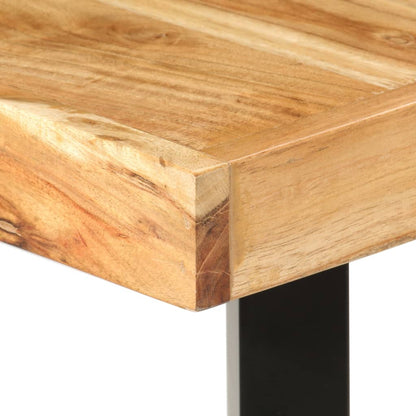 Mesa Alta De Cocina De Madera Maciza De Acacia 180x70x107 Cm_3