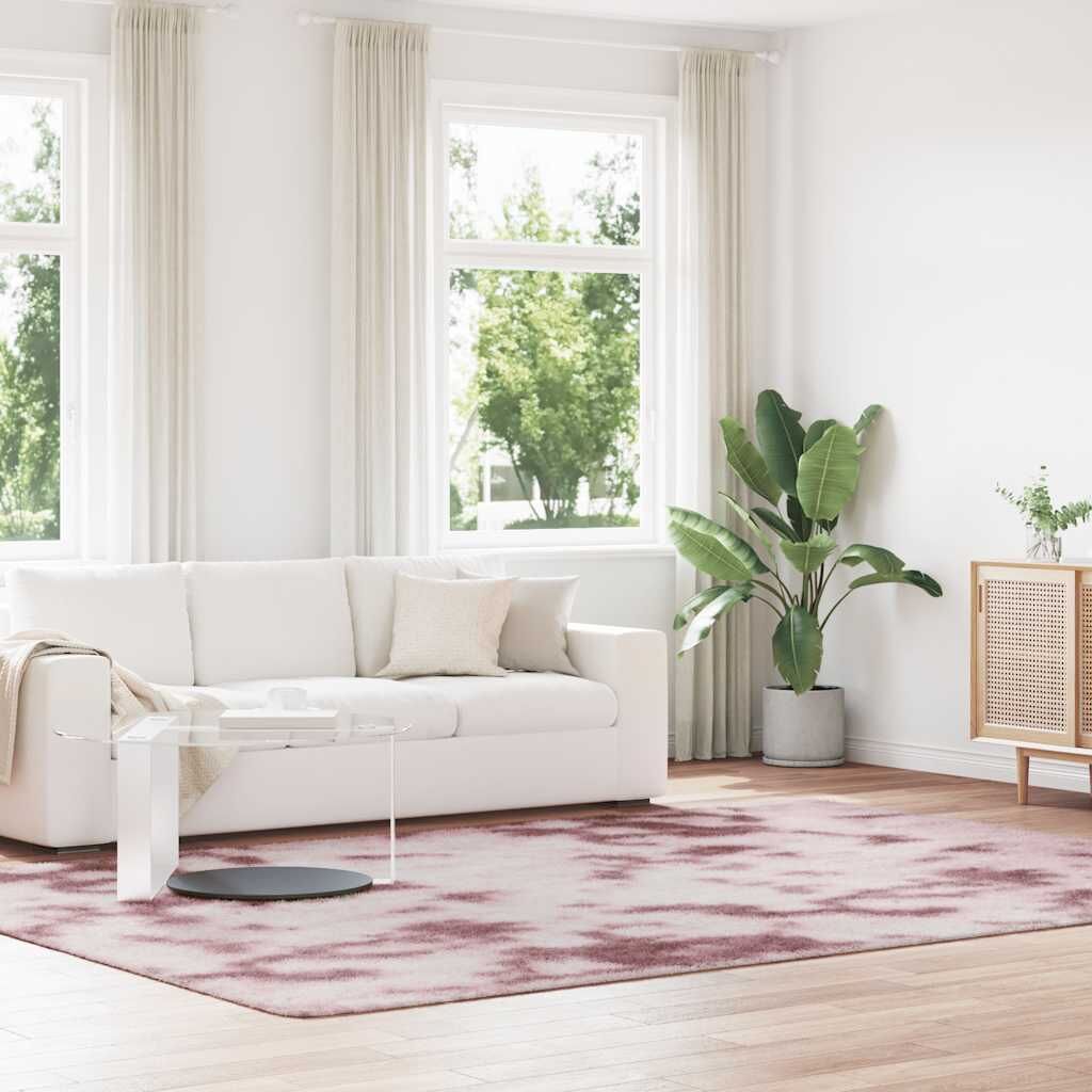 Vidaxl Alfombra De Pelo Largo Navarra Rosa Polvoriento 240x340 Cm_1