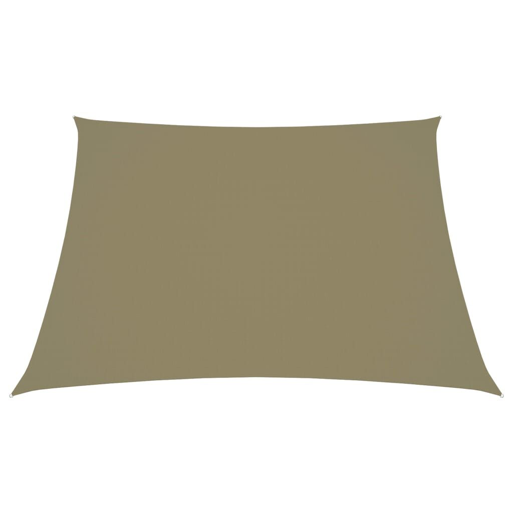 Vidaxl Toldo De Vela Trapezoidal Tela Oxford Beige 3/4x3 M_1