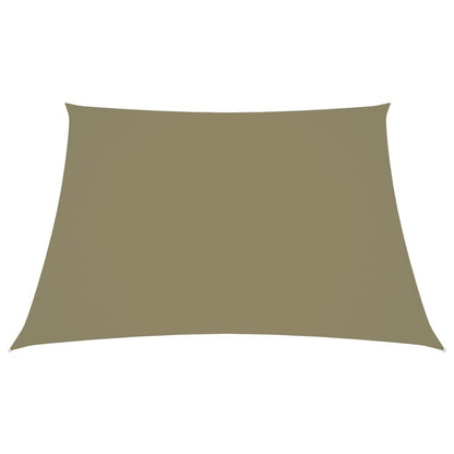 Vidaxl Toldo De Vela Trapezoidal Tela Oxford Beige 3/4x3 M_1