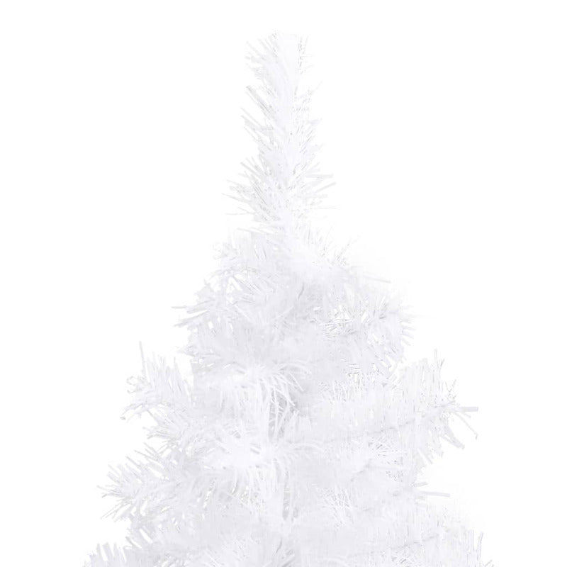 Vidaxl Árbol De Navidad Artificial De Esquina Blanco 120 Cm Pvc_5