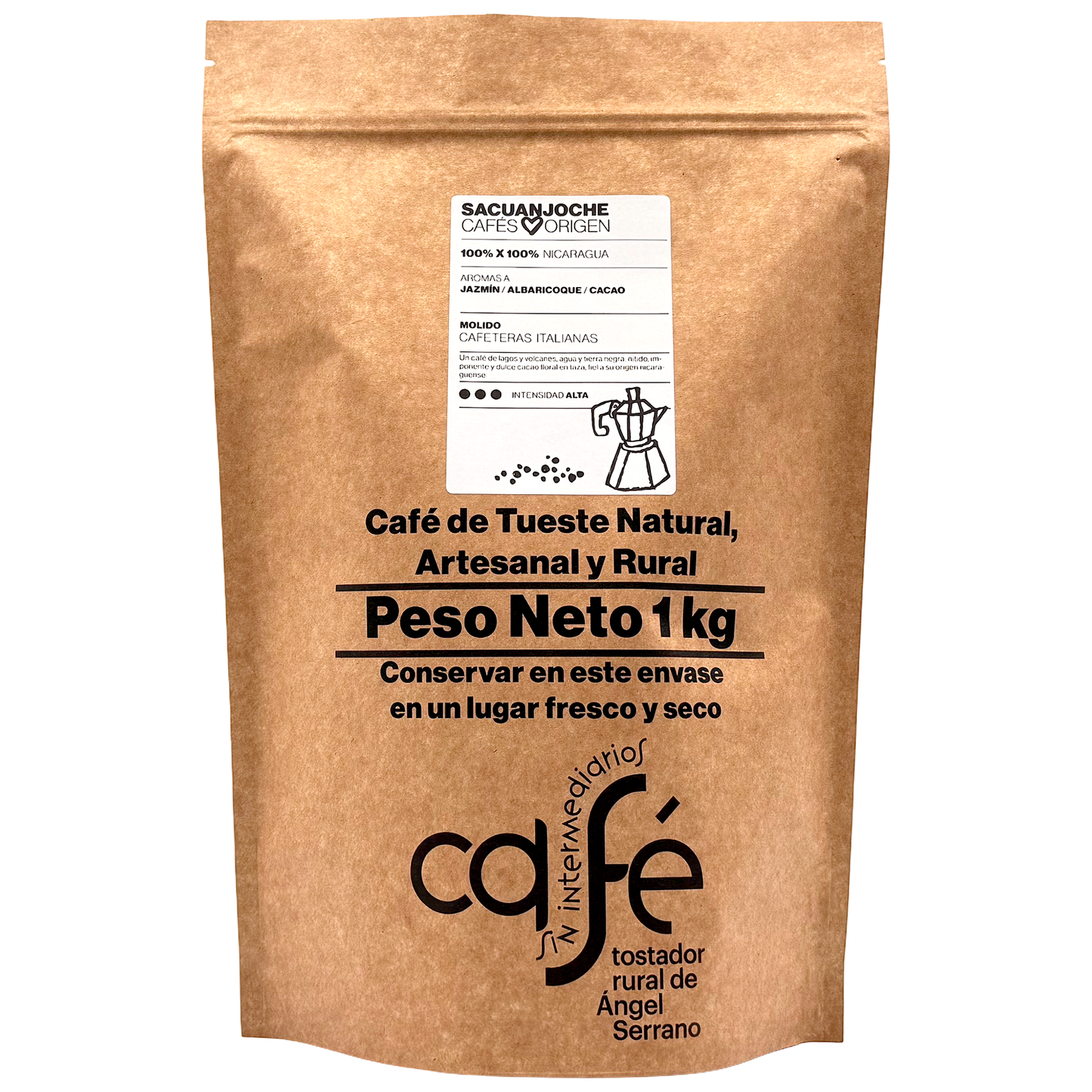Cafe Sin Intermediarios Café Nicaragua Sacuanjoche Molido Italiana (moka) 1 Kg_0