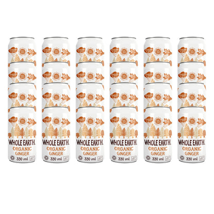 Pack 24x Refresco Bio Jengibre Whole Earth 330ml