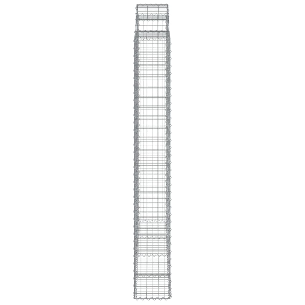 Cestas De Gaviones 4 Uds Forma De Arco Hierro 200x30x220/240 Cm_4