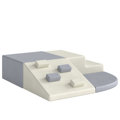 Blocos De Espuma Infantil Aiyaplay Pu, Epe Cinzento-claro E Bege 80x80x20 Cm_5