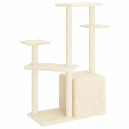 Vidaxl Rascador Para Gatos Con Postes De Sisal Color Crema 107,5 Cm_4