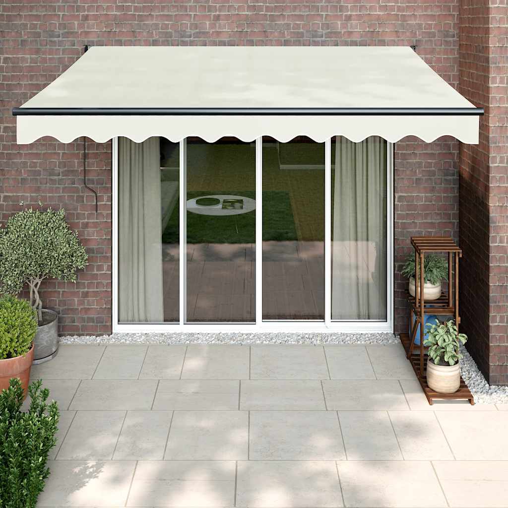 Toldo Retráctil Automático Color Crema 3,5x2,5 M_1