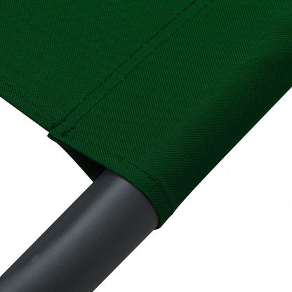 Tumbona De Jardín Con Toldo Y Cojines Verde_5