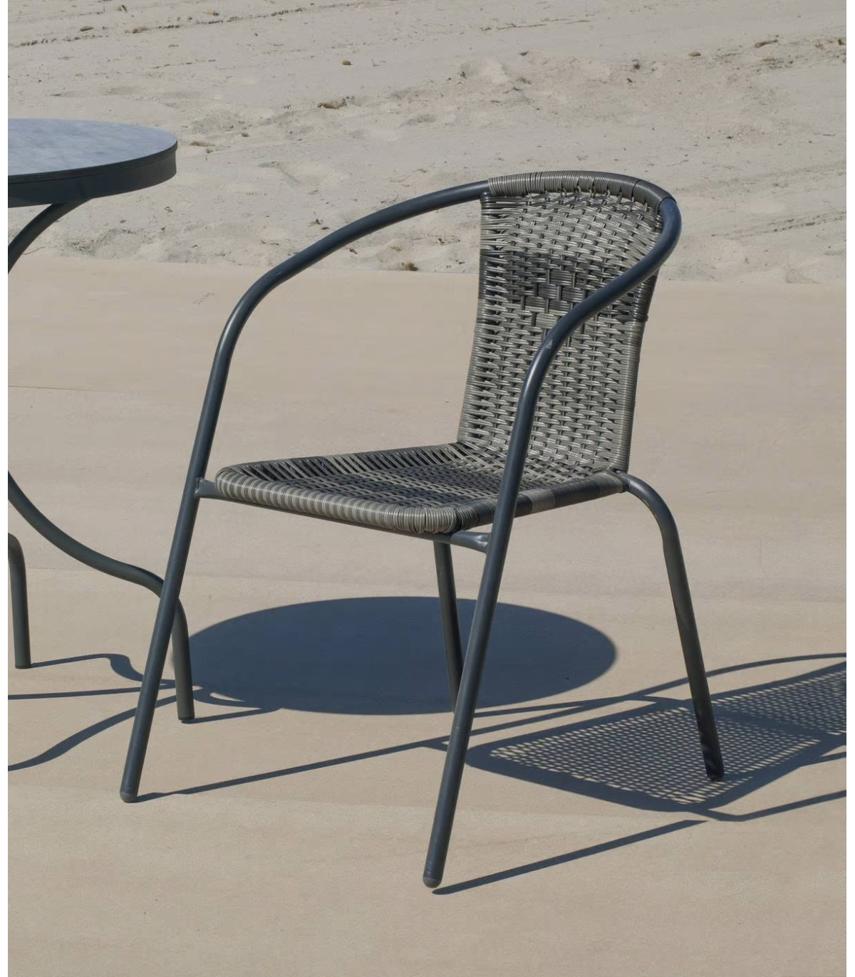 Pack De 2 Sillones Terraza Jardín Santana-3 Acero/huitex 73 Cm(alto) 60 Cm(ancho)52 Cm(fo_0