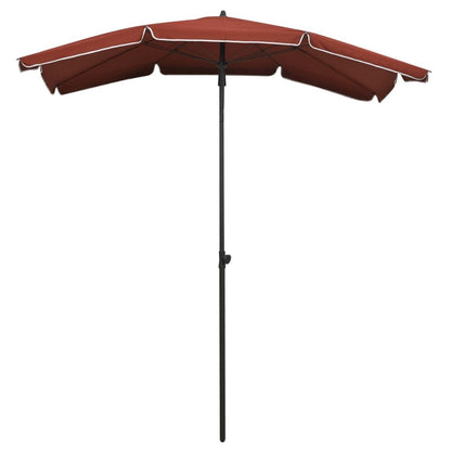 Vidaxl Sombrilla De Jardín Con Palo Terracota 200x130 Cm_1
