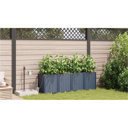 Vidaxl Jardineras Gris 160 X 40 X 52 Cm Acero_3