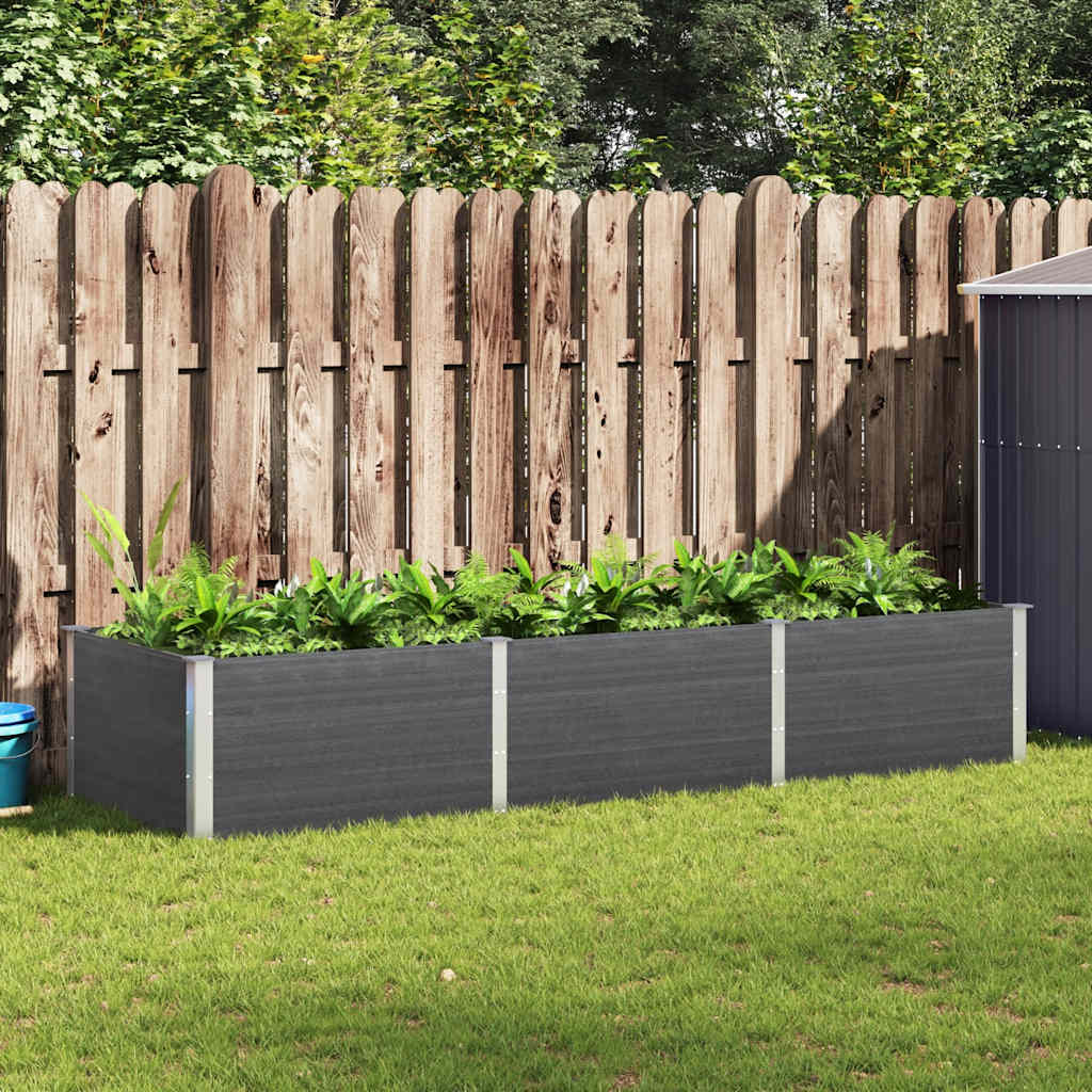 Arriate De Jardín Wpc Gris 300x100x54 Cm_1