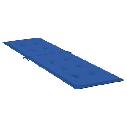 Vidaxl Cojín Para Tumbona Azul Real (75+105)x50x4 Cm_3