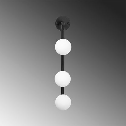 Aplique De Pared, Metal , Negro, 10x24x59, Casquillo 3 X G9 Max 10 W_4