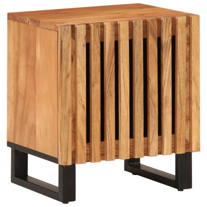 Mesitas De Noche 2 Uds Madera Maciza De Acacia 40x34x46 Cm_0