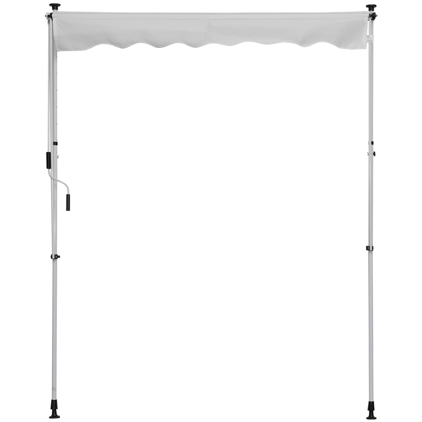 Outsunny Toldo Manual Retráctil 200x150x170-280cm Con Manivela Para Terraza_3