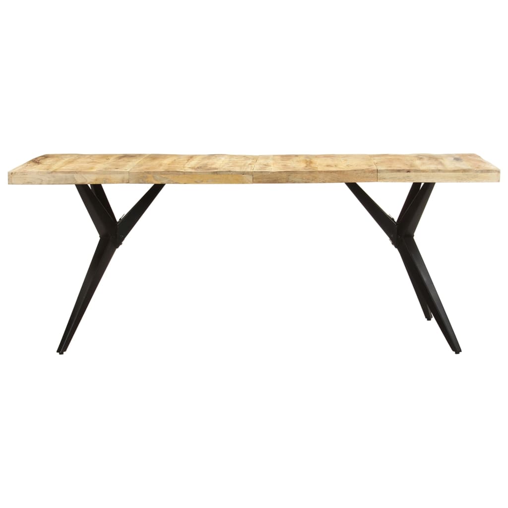 Mesa De Comedor Madera De Mango Rugosa 200x90x76 Cm_0