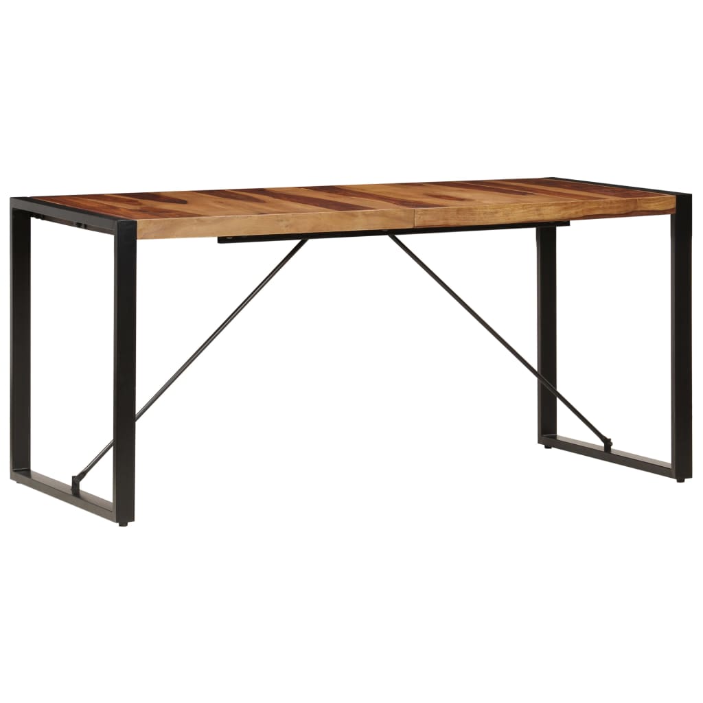 Mesa De Comedor 160x80x75 Cm Madera Maciza De Sheesham_0