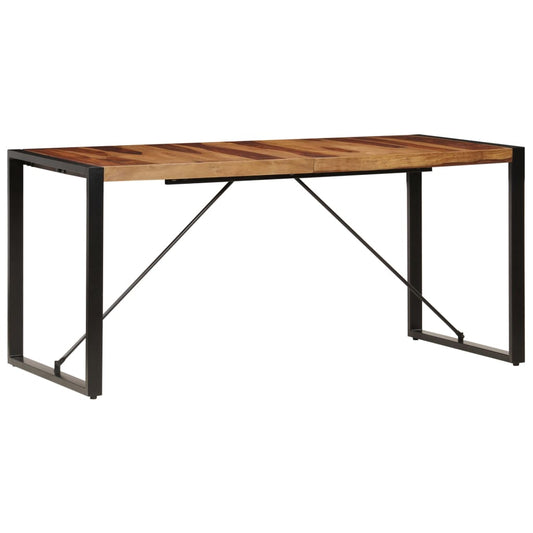 Mesa De Comedor 160x80x75 Cm Madera Maciza De Sheesham_0