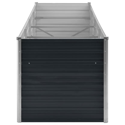 Arriate De Acero Galvanizado Gris Antracita 320x80x77 Cm_4