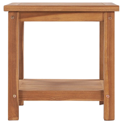 Mesa De Centro De Madera Maciza De Teca 45x45x45 Cm_0