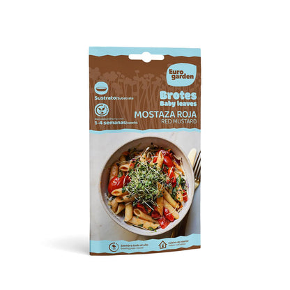 Semillas brotes Mostaza Roja Eurogarden