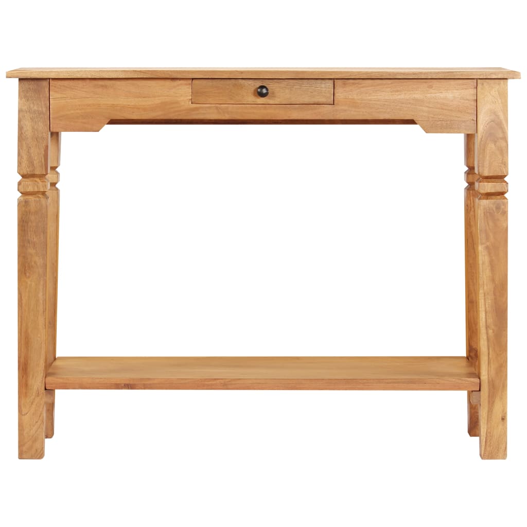 Mesa Consola De Madera Maciza De Acacia 100x40x76 Cm_0