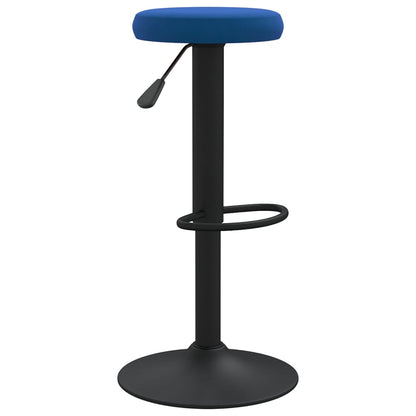 Taburetes De Cocina 2 Unidades Terciopelo Azul_2