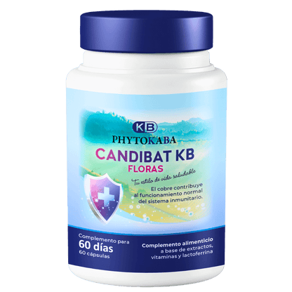 Candibat Kb 60 Cápsulas A Base De Extractos Y Lactoferrina