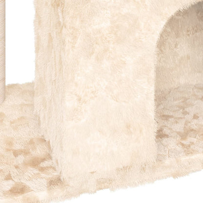 Vidaxl Rascador Para Gatos Con Postes De Sisal Color Crema 51 Cm_5