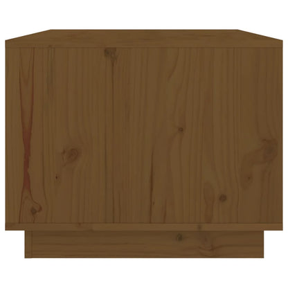 Mesa De Centro Madera Maciza De Pino Marrón Miel 80x50x40 Cm_4