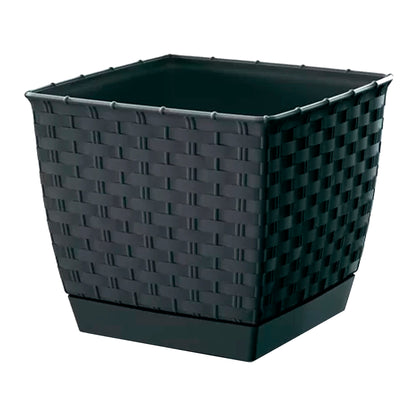 Maceta Ratolla Square 3,8l., Dimensiones (mm) 190x190x159, Color Antracita_0