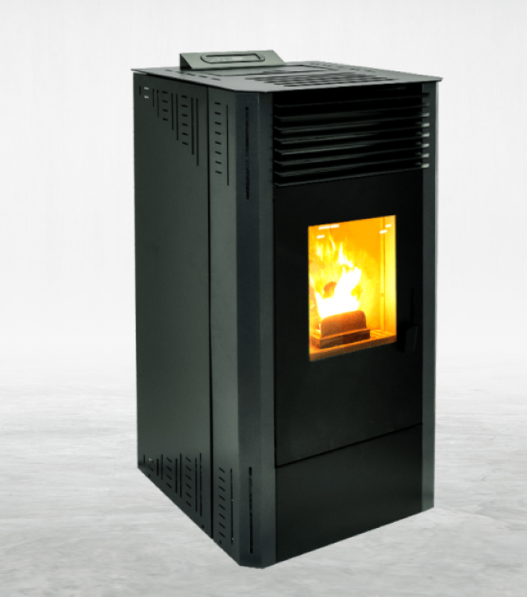 Fabricalor Estufa De Pellets Classic Plus 10 Gris Ventilada_0