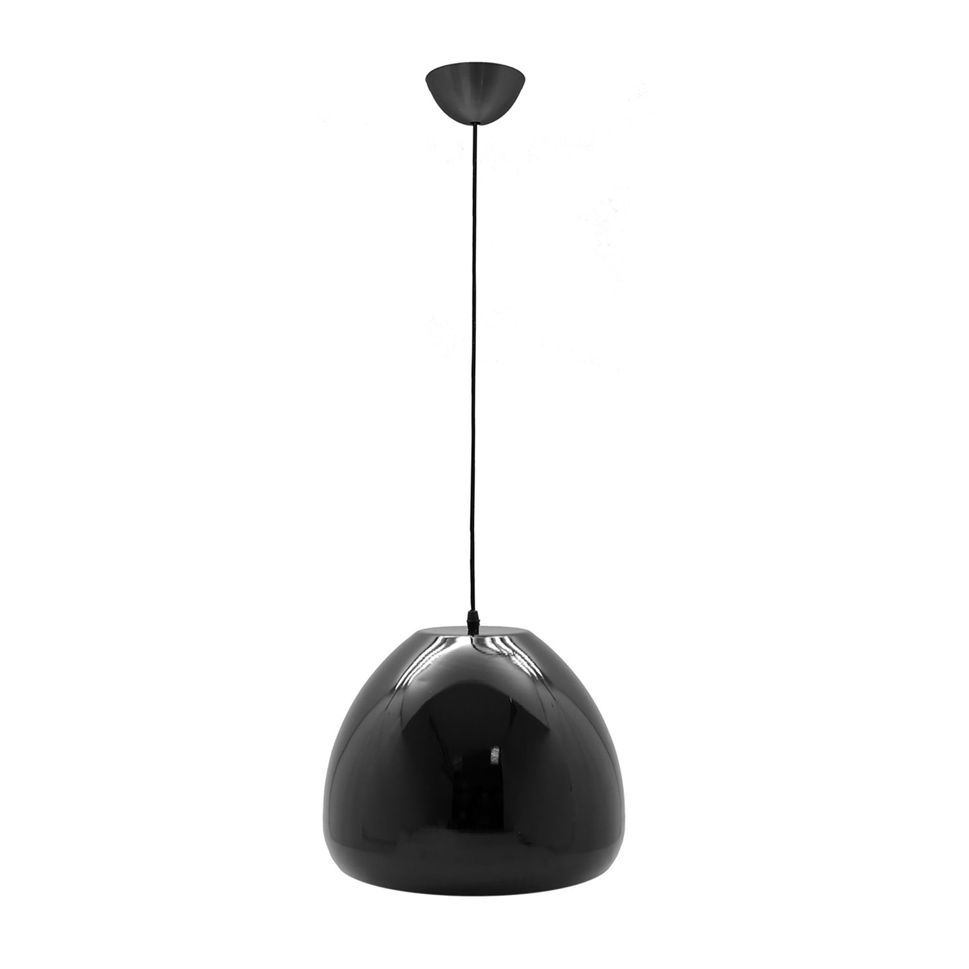 Lámpara Colgante De Techo Diseño Globo Negro Acrílico Ø34x26cm_0