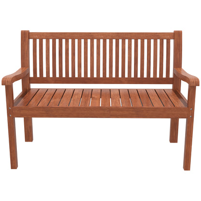 Outsunny Banco De Jardín De Madera Con Funda Impermeable Marrón Claro_4