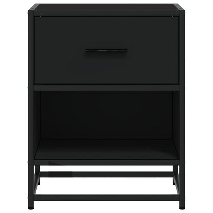 Mesitas De Noche 2 Uds Madera Ingeniería Negro 40x31x50 Cm_3