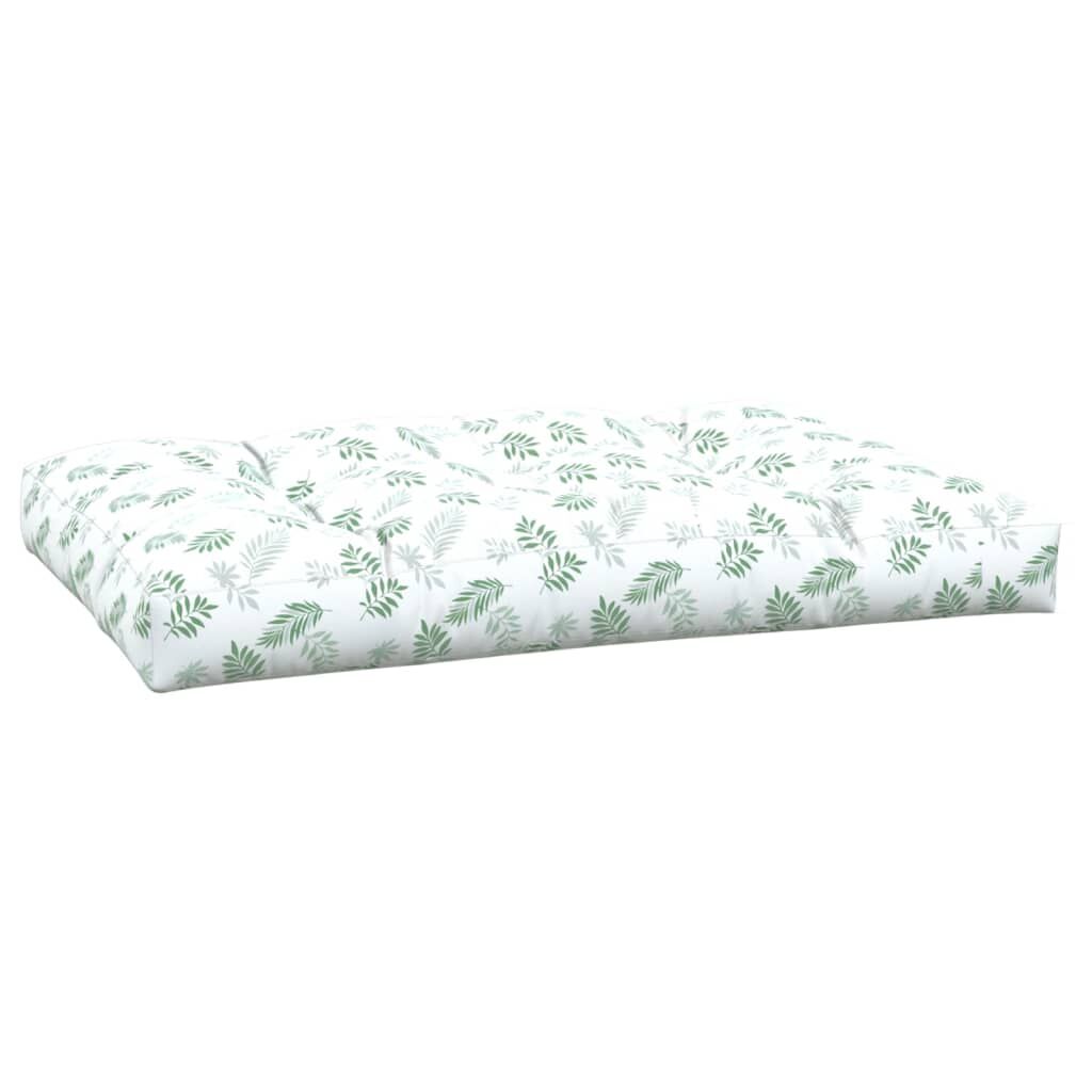 Vidaxl Cojín Para Palés Tela Estampado De Hojas 120x80x12 Cm_3