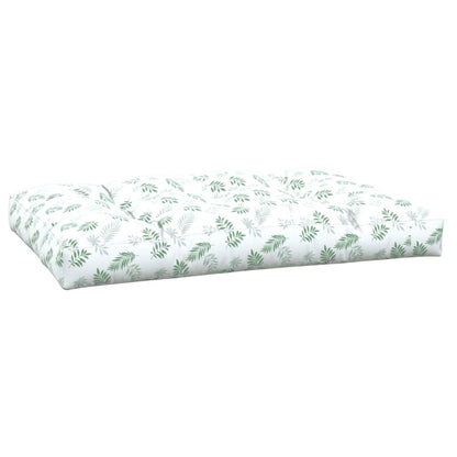 Vidaxl Cojín Para Palés Tela Estampado De Hojas 120x80x12 Cm_3