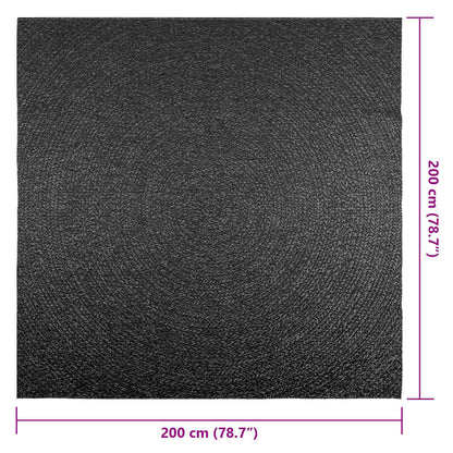 Vidaxl Alfombra Zizur Apariencia Yute Interior Exterior Antracita_2