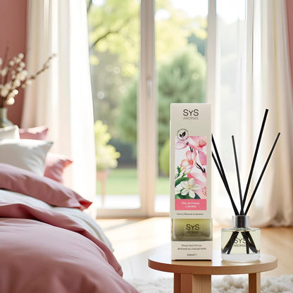 Ambientador Mikado Flor de Cerezo y Jazmín Botanical SYS Aromas 100 ml | Floral y Dulce | Sin Alcohol_0